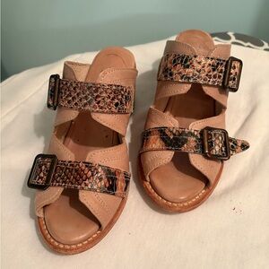 Women's Tan and Brown Sandals